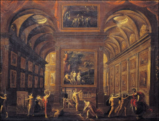 Allegoria con la Casa delle Muse (XVII sec.)