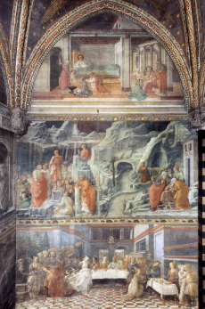 Affreschi di Filippo Lippi nella cappella Maggiore del Duomo di Prato (parete destra)
